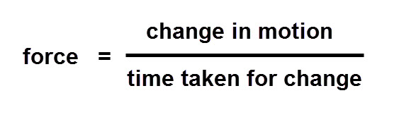 Equation for changing momentum.